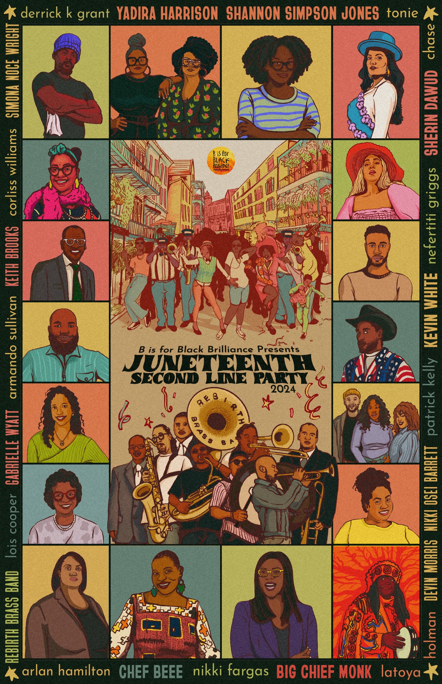 2024 Juneteenth Second Line Downloadable Poster